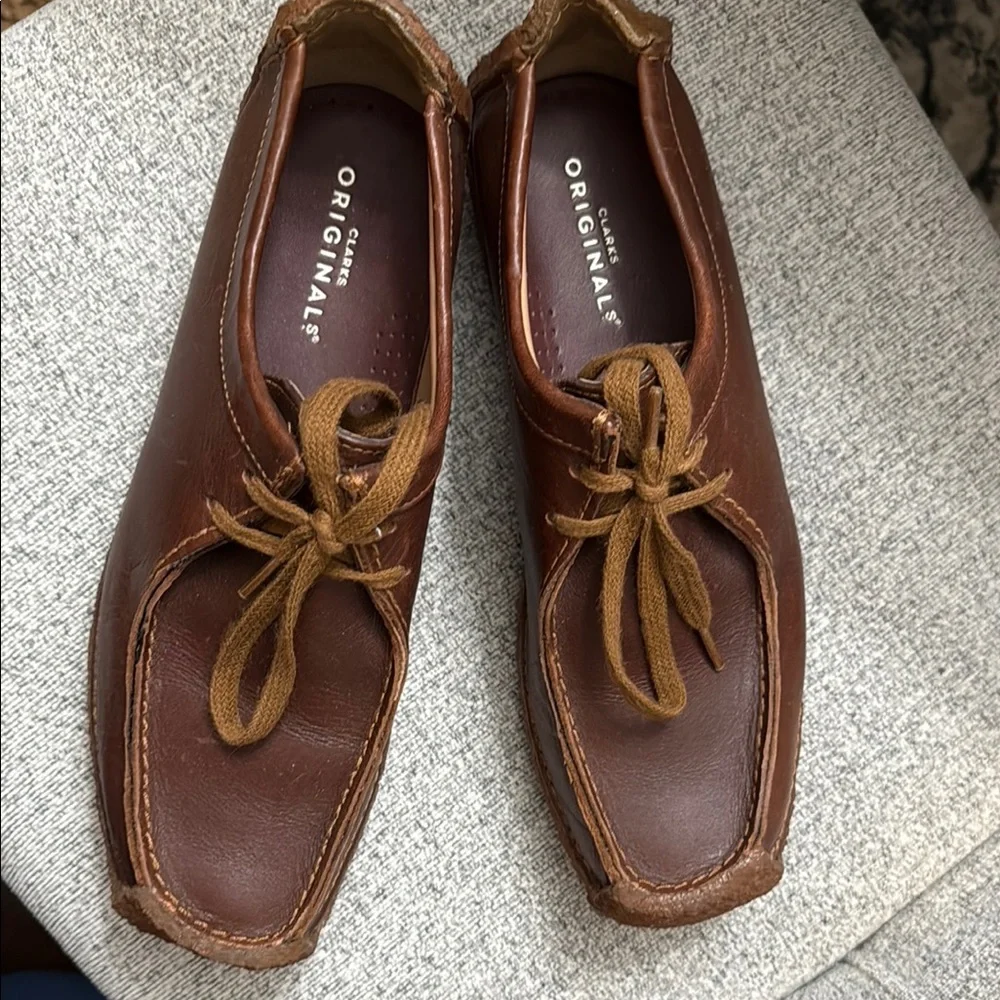 Men's Brown Leather Shoes - Picture 1 of 1